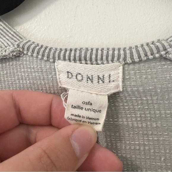 Donni Anthropologie Gray Ribbed Open Cardigan - Picture 3 of 4